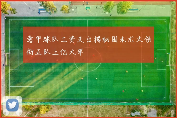意甲球队工资支出揭秘国米尤文领衔五队上亿大军